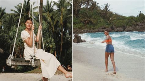 Liza Soberano's Beach Outfits in Siargao .